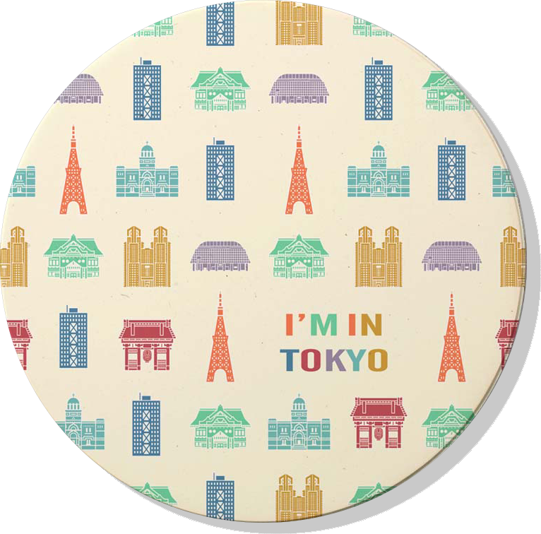 Tokyo Limited Series Absorbent Ceramic Coasters