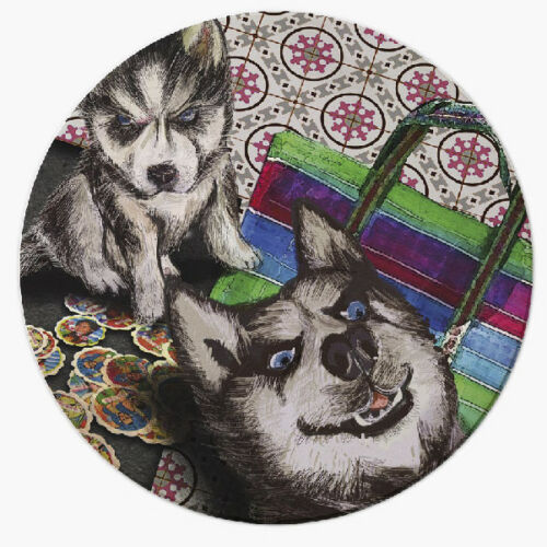 Lack of Brick Pet Series Absorbent Ceramic Three-Dimensional Coaster