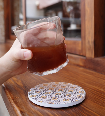 Pet Family Series Ceramic Absorbent Coaster for Drinks